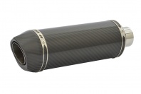 Triumph Speed Triple 1050 (08-10) Round Carbon Outlet Diabolus Stubby Carbon Fibre Exhausts